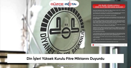 Din İşleri Yüksek Kurulu Fitre Miktarını Duyurdu