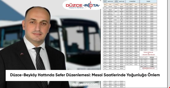 Düzce-Beyköy Hattında Sefer Düzenlemesi: Mesai Saatlerinde Yoğunluğa Önlem