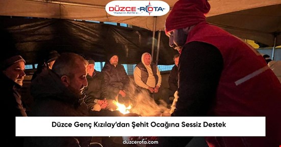 Düzce Genç Kızılay’dan Şehit Ocağına Sessiz Destek
