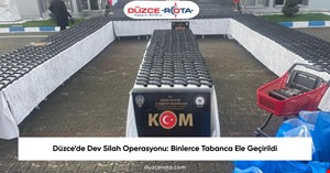 Düzce’de Dev Silah Operasyonu: Binlerce Tabanca Ele Geçirildi