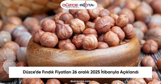 Düzce’de Fındık Fiyatları 26 aralık 2025 İtibarıyla Açıklandı