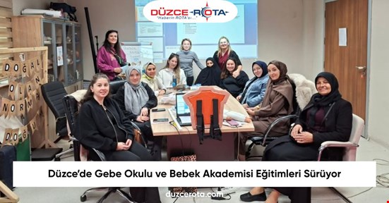 Düzce’de Gebe Okulu ve Bebek Akademisi Eğitimleri Sürüyor