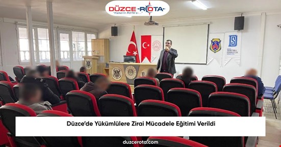 Düzce’de Yükümlülere Zirai Mücadele Eğitimi Verildi