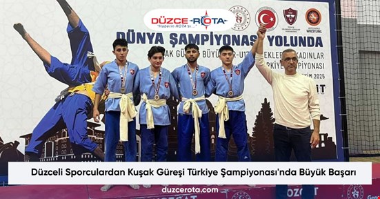 Düzceli Sporculardan Kuşak Güreşi Türkiye Şampiyonası'nda Büyük Başarı