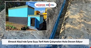 Elmacık Köyü'nde İçme Suyu Terfi Hattı Çalışmaları Hızla Devam Ediyor