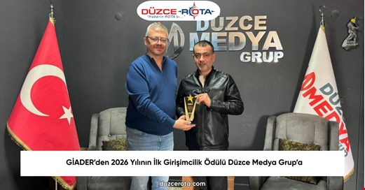 GİADER’den 2026 Yılının İlk Girişimcilik Ödülü Düzce Medya Grup’a