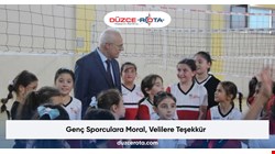 Genç Sporculara Moral, Velilere Teşekkür