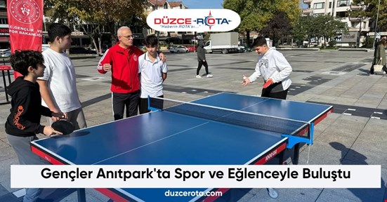 Gençler Anıtpark'ta Spor ve Eğlenceyle Buluştu