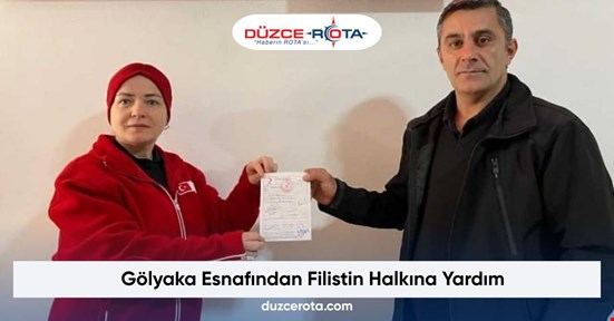 Gölyaka Esnafından Filistin Halkına Yardım