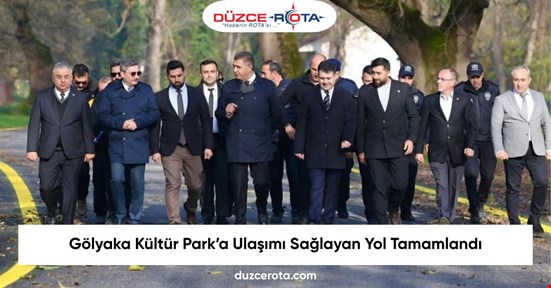 Gölyaka Kültür Park’a Ulaşımı Sağlayan Yol Tamamlandı