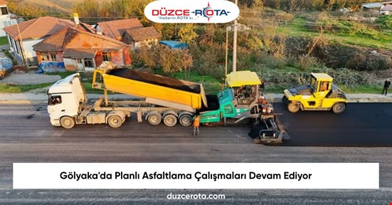 Gölyaka'da Planlı Asfaltlama Çalışmaları Devam Ediyor