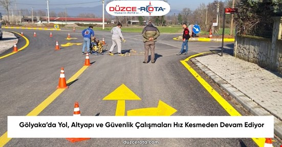 Gölyaka’da Yol, Altyapı ve Güvenlik Çalışmaları Hız Kesmeden Devam Ediyor