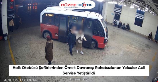 Halk Otobüsü Şoförlerinden Örnek Davranış: Rahatsızlanan Yolcular Acil Servise Yetiştirildi