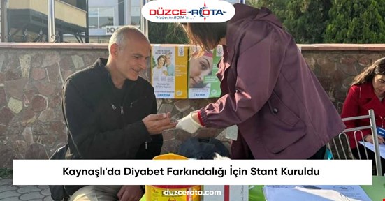 Kaynaşlı'da Diyabet Farkındalığı İçin Stant Kuruldu