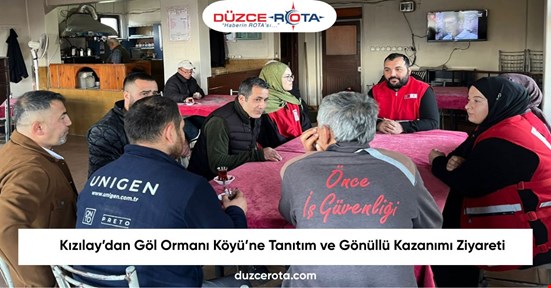 Kızılay’dan Göl Ormanı Köyü’ne Tanıtım ve Gönüllü Kazanımı Ziyareti