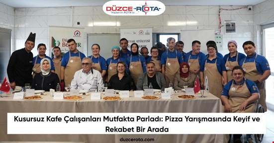 Kusursuz Kafe Çalışanları Mutfakta Parladı: Pizza Yarışmasında Keyif ve Rekabet Bir Arada