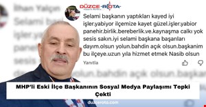 MHP’li Eski İlçe Başkanının Sosyal Medya Paylaşımı Tepki Çekti