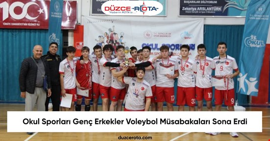 Okul Sporları Genç Erkekler Voleybol Müsabakaları Sona Erdi