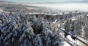 Özlenen kar düştü, kentte kartpostallık görüntüler ortaya çıktı