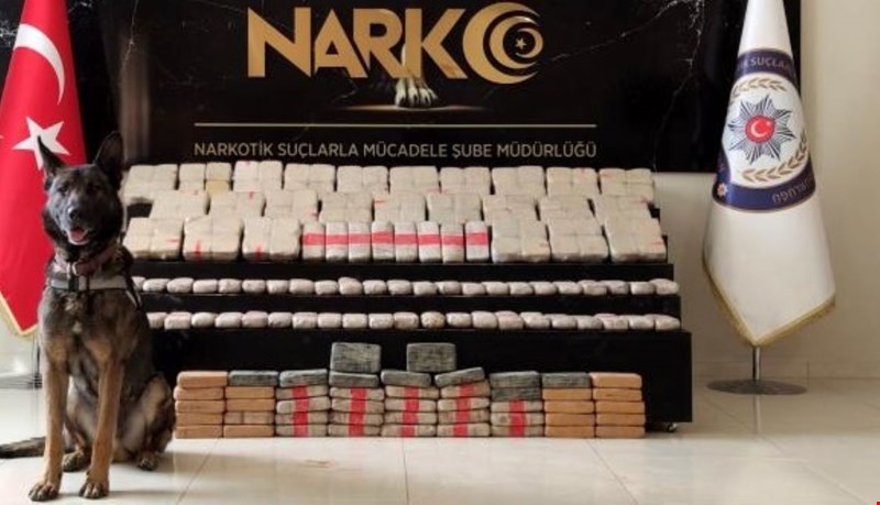 102 kilo 690 gram eroin ele geçirildi