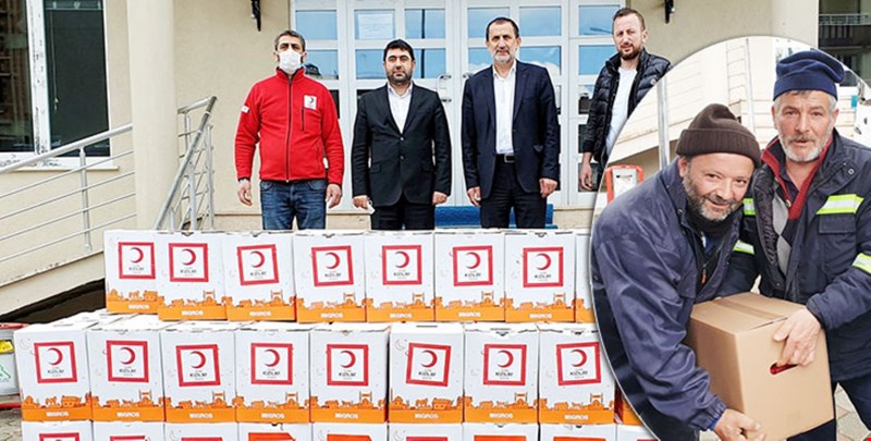 500 GIDA KOLİSİ BAĞIŞLANDI