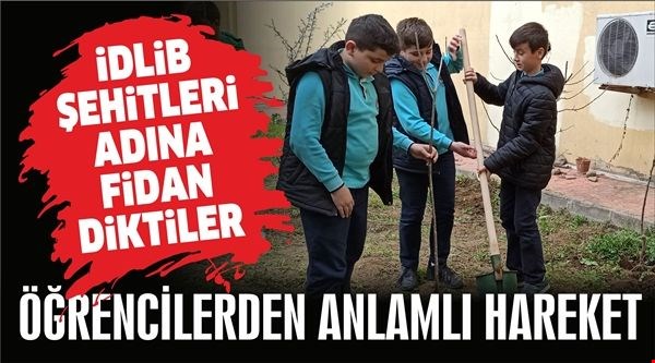 HARÇLIKLARIYLA ALDIKLARI FİDANLARI DİKTİLER