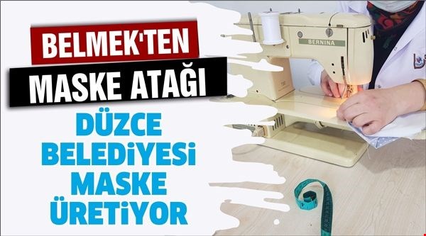 BELMEKte Yıkanır Maske Üretiliyor