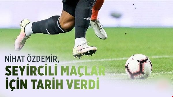 Nihat Özdemir Seyircili maç için tarih verdi