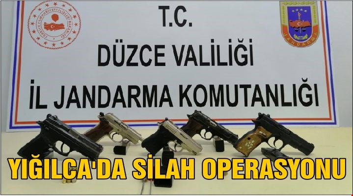 YIĞILCA’DA SİLAH OPERASYONU