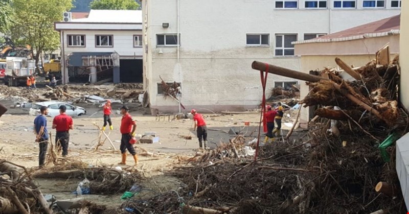 AFGD Düzce Şubesi sel bölgesindeki çalışmalara destek verdi!
