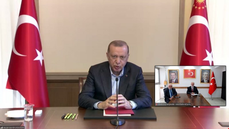 AK Parti Düzce, Erdoğan’la Bayramlaştı