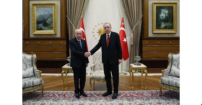 Erdoğan ve Bahçeli görüştü: Cumhur İttifakı yerel seçimde birlikte