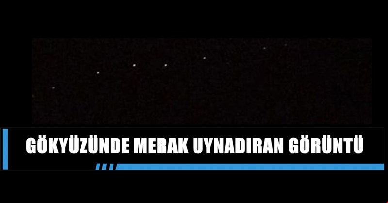 Gökyüzünde görülen esrarengiz ışık gündem oldu