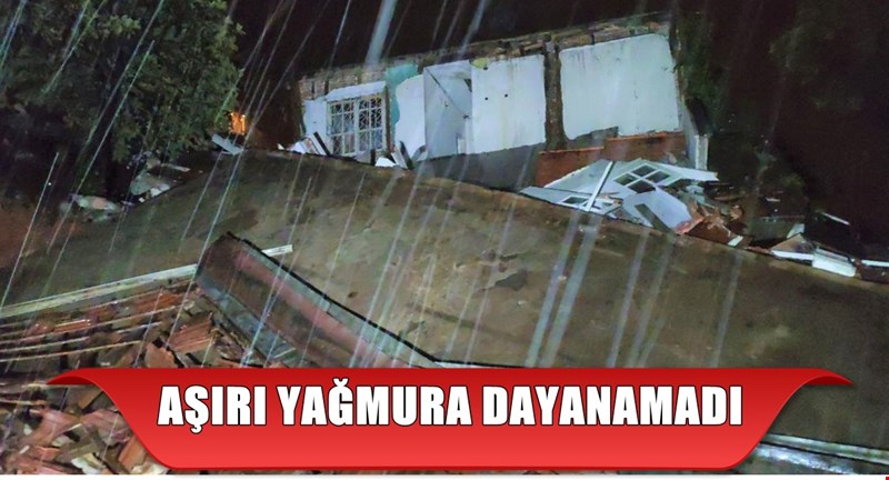 TEK KATLI METRUK BİNA ÇÖKTÜ