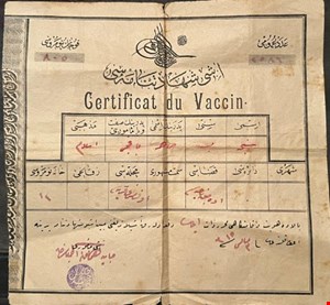  Osmanlı'da Aşı Vesikası 
