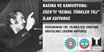 2026’yı “Kemal Türkler Yılı” İlan Ediyoruz