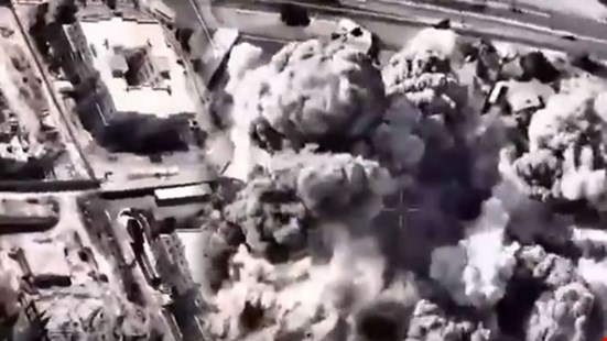 İsrail ordusu görüntüleri servis etti! Devrim Muhafızları Karargahı böyle yerle bir edildi