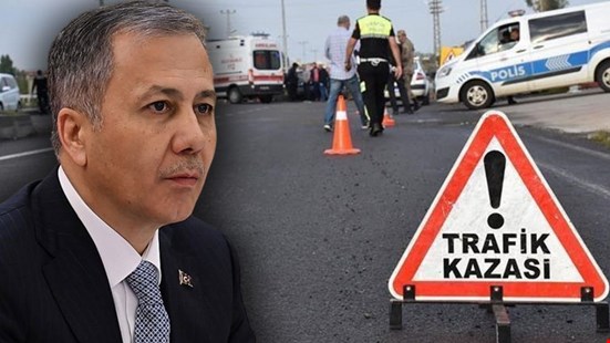 Bakan Yerlikaya acı bilançoyu duyurdu: Trafik kazalarında bir yılda 6 bin 351 kişi öldü