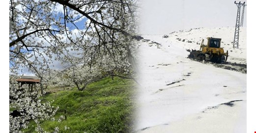 Batı'da bahar havası, Doğu'da kar yağışı