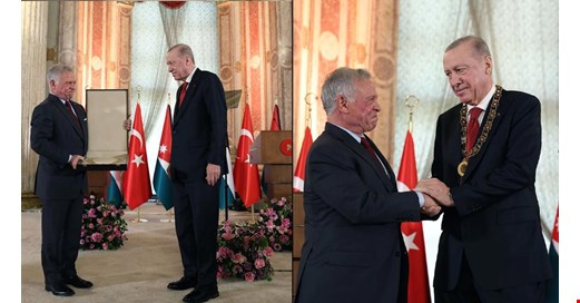 Dolmabahçe'de kritik zirve: Erdoğan'a Ürdün'den en yüksek devlet nişanı