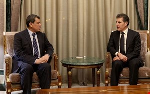 Neçirvan Barzani, Mazlum Abdi ile görüştü