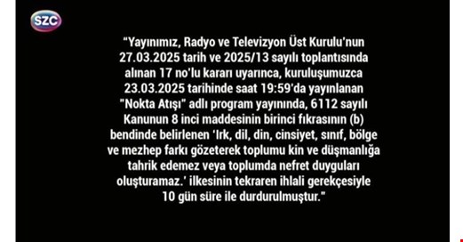 SÖZCÜ TV ekranı karartıldı: Tarihimizde benzeri olmayan bir sansür!