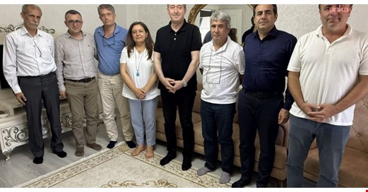 Tuncer Bakırhan, İmralı'dan tahliye edilen Veysi Aktaş’ı ziyaret etti