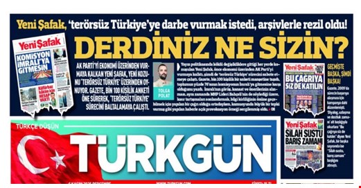 Yeni Şafak'ın 'İmralı' manşetine Türkgün'den yanıt: 'Derdiniz ne sizin?'