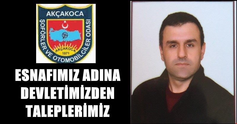 Şoförler Odası, Faizsiz 36 Ay Vadeli Kredi Talebinde Bulundu...
