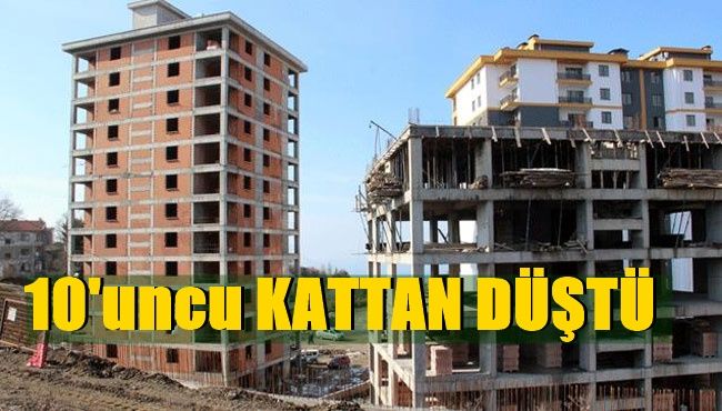 Daire almaya gitti. İnşaattan düşüp öldü Akçakoca TV