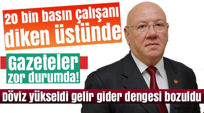 Gazeteler zor durumda...