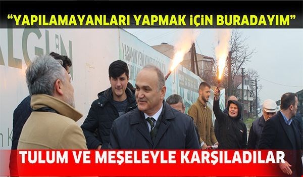 Gençler, Özlüyü tulum ve meşale ile karşıladı