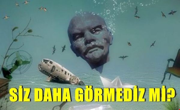 Kıyıya vuran Lenin heykeli ve batırılan askeri uçak…