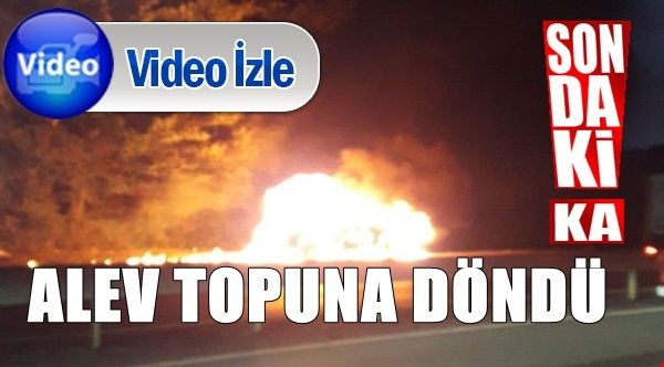 AKÇAKOCA - DÜZCE YOLUNDA OTOMOBİL CAYIR CAYIR YANDI...